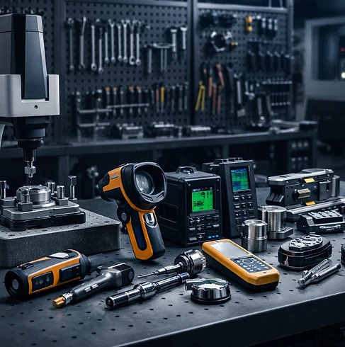 Illustration of industrial & instruments