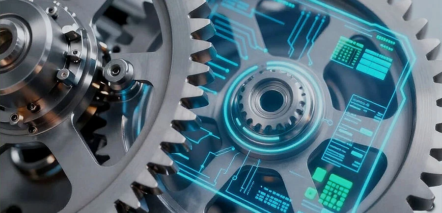 Mechanical and electronic components illustrating practical problem solving